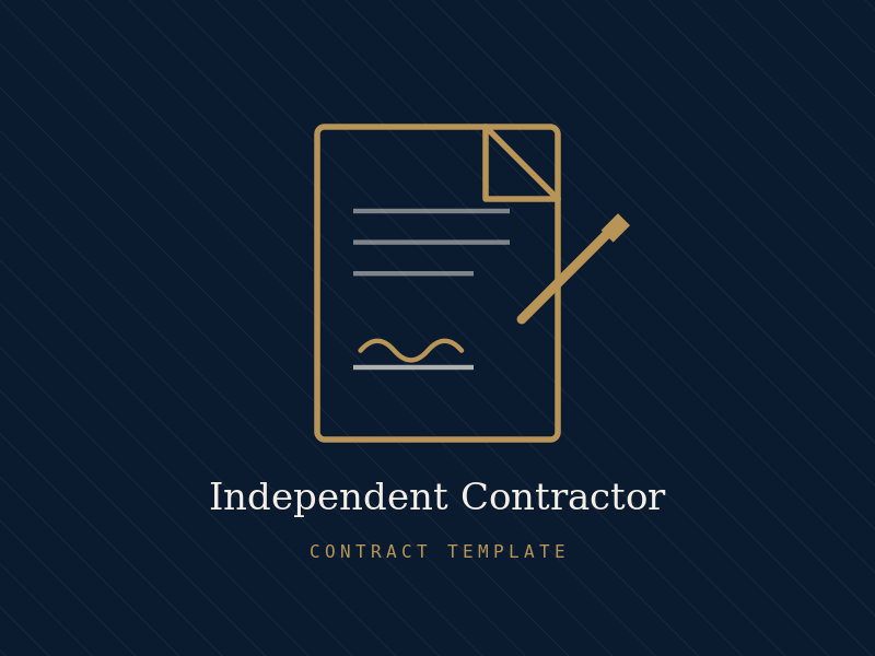 Independent Contractor Contract Template